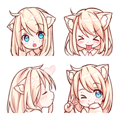 NEKOMIMI-MiA Moe Emoji