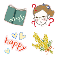 Girly, fashionable, Emoji