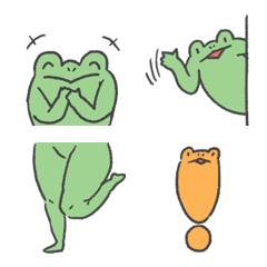 カエルのたかしくんの絵文字