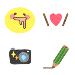 ゆるかわ＊画用紙風絵文字【003】