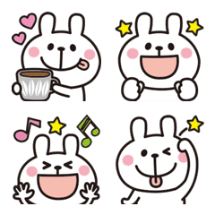 大人かわいい♡うさぎの絵文字６