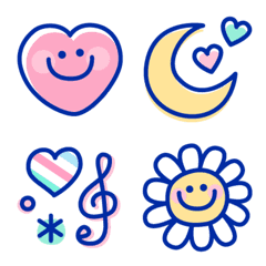 Useful adorable marine blue emoji2