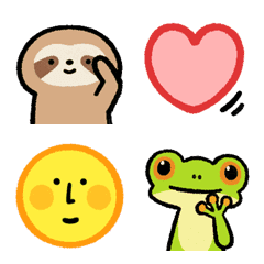 ナマケモノとカエルの絵文字