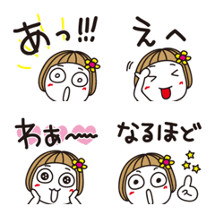 Bangs short girl Pictograph vol.07