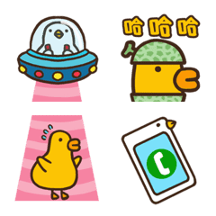 伸縮自如的雞與鴨表情貼2雞動的鴨
