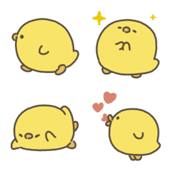 まんまるヒヨコ 動く絵文字