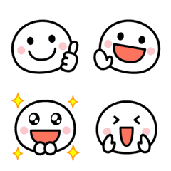Animation face emoji of the simple man