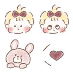 おんなのこ と うさぎさん
