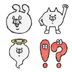 絵文字、ゆるい動物