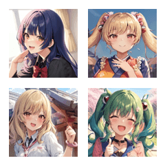 可愛い女の子絵文字