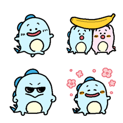 Cute little dinosaur emoji(2)