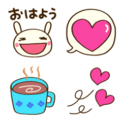 日常使える☆どちウサ絵文字