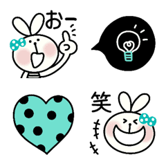 動く☆使えるうさぎちゃん絵文字