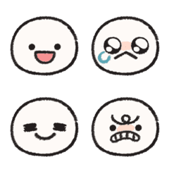 シンプルゆるい　お顔の絵文字